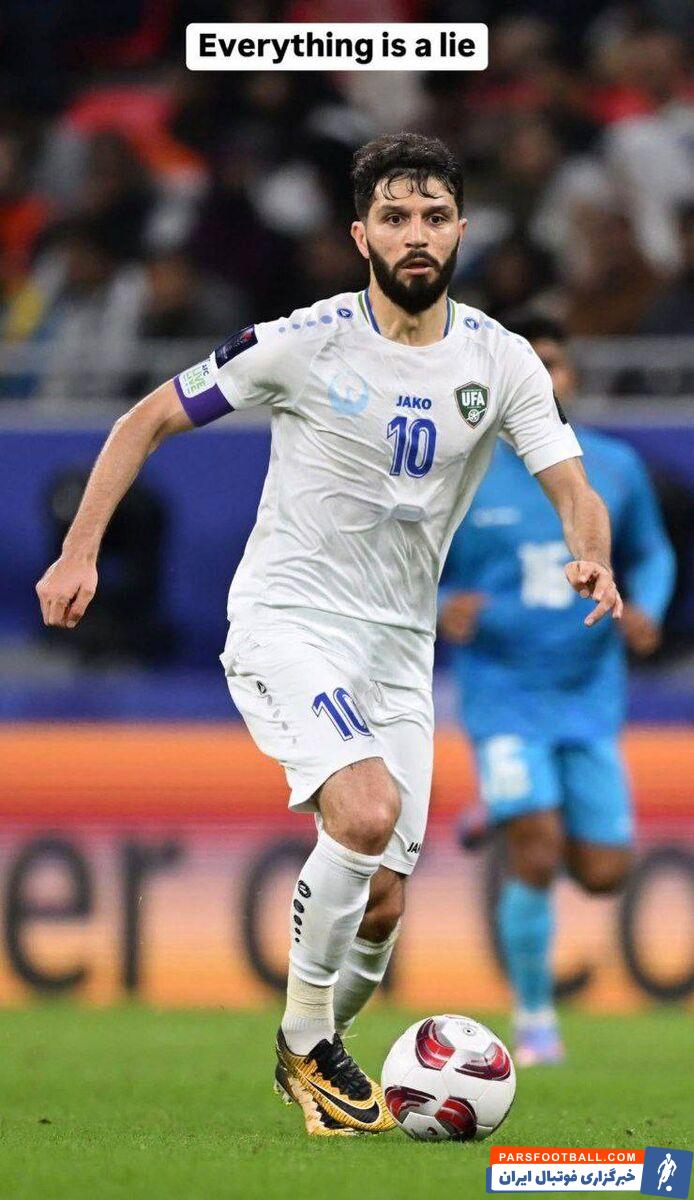 جلال‌ الدین ماشاریپوف ستاره استقلال : همه چیز دروغ است