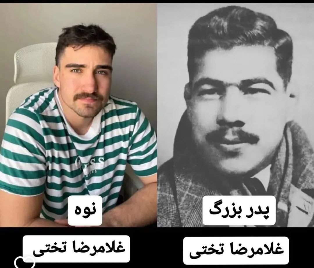 شباهت عجیب  به اسطوره ورزش ایران + عکس