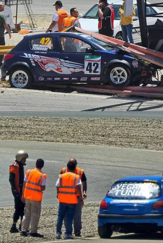 حادثه هولناک در پیست آزادی؛ برخورد خودروی مسابقه با عکاس و فیلمبردار+فیلم