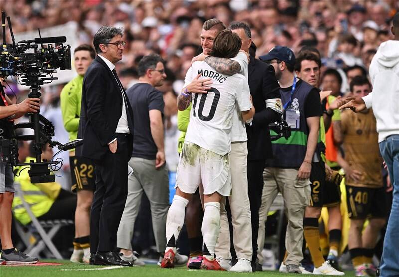پیروزی رئال در روز وداع با آنچلوتی و مودریچ +عکس