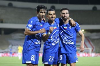 مسعود جوما پس از گلزنی برای استقلال شادی گل محمد دانشگر را تقلید کرد