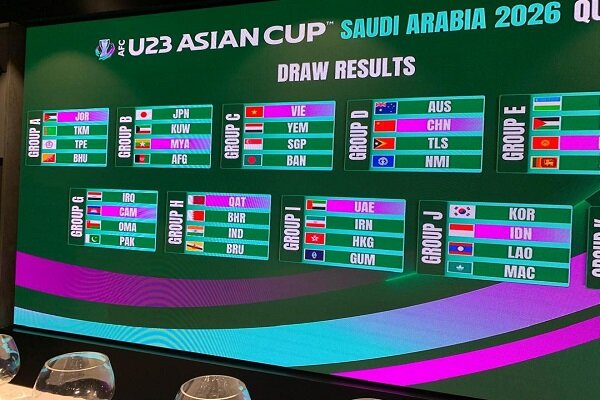حریفان تیم فوتبال امید ایران در مقدماتی جام ملت های آسیا مشخص شدند