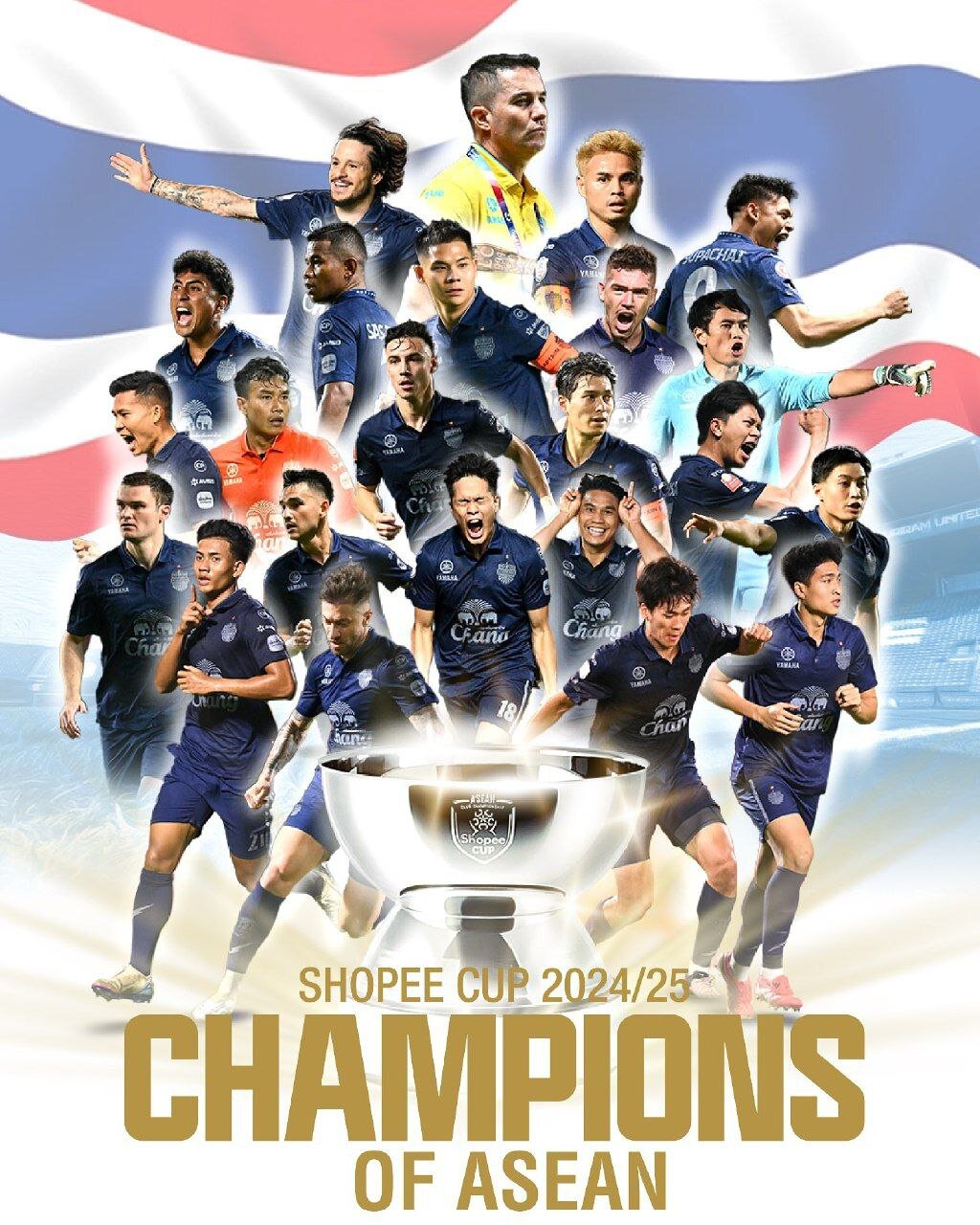 قهرمانی اوسمار و بوریرام در جام حذفی تایلند