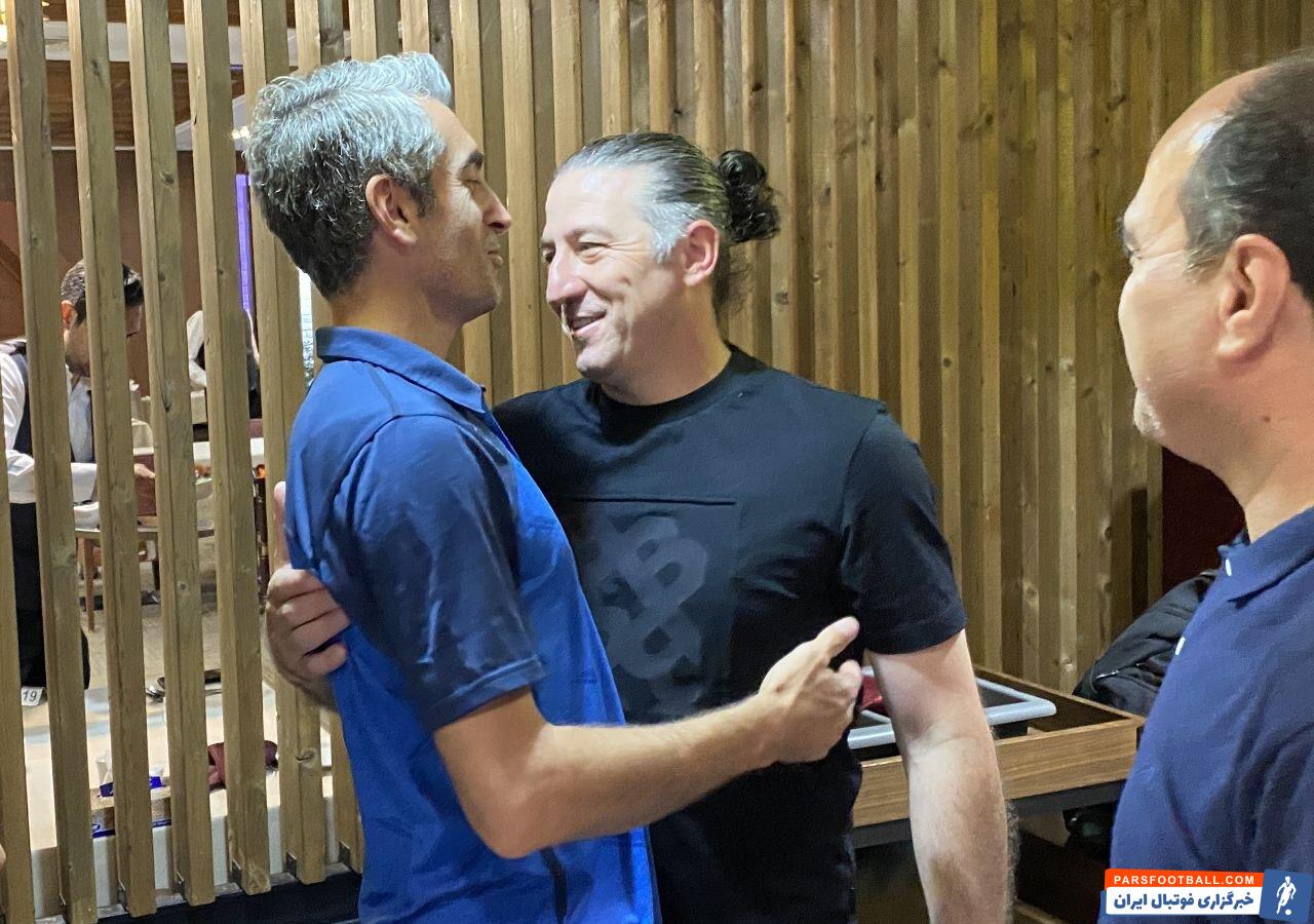 حضور آندرانیک تیموریان، مربی تیم ملی فوتبال ایران در هتل محل اردوی تیم استقلال
