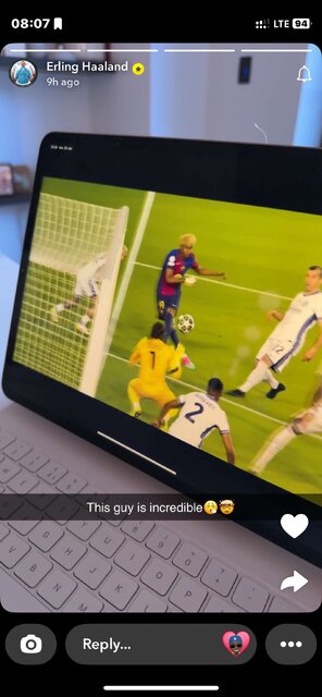 به وجد آمدن هالند از نمایش یامال