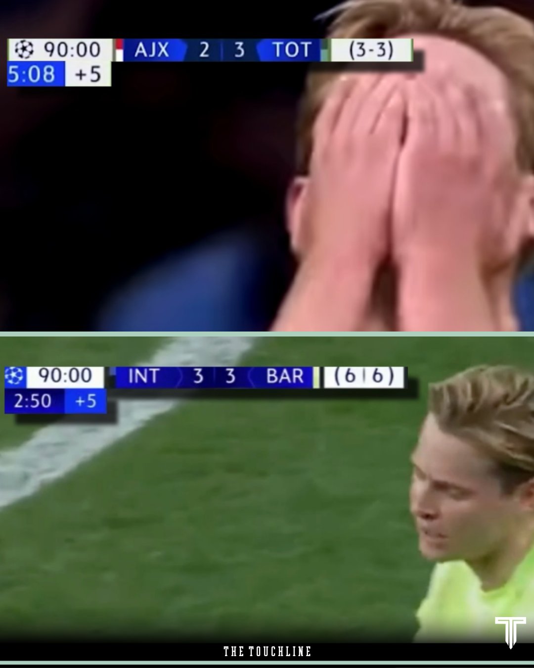 فرنکی دی یونگ هافبک هلندی در زمین