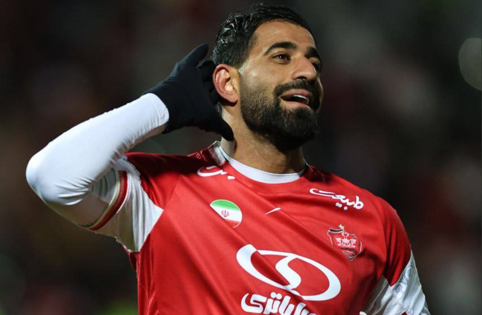 محمدحسین کنعانی زادگان شادی گل پرسپولیس مقابل استقلال