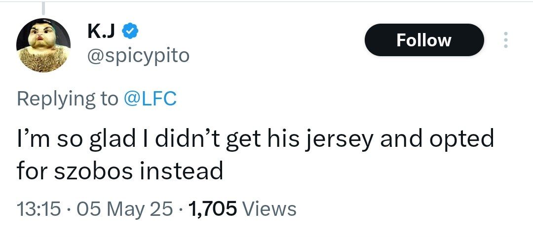 توییت هوادار لیورپول