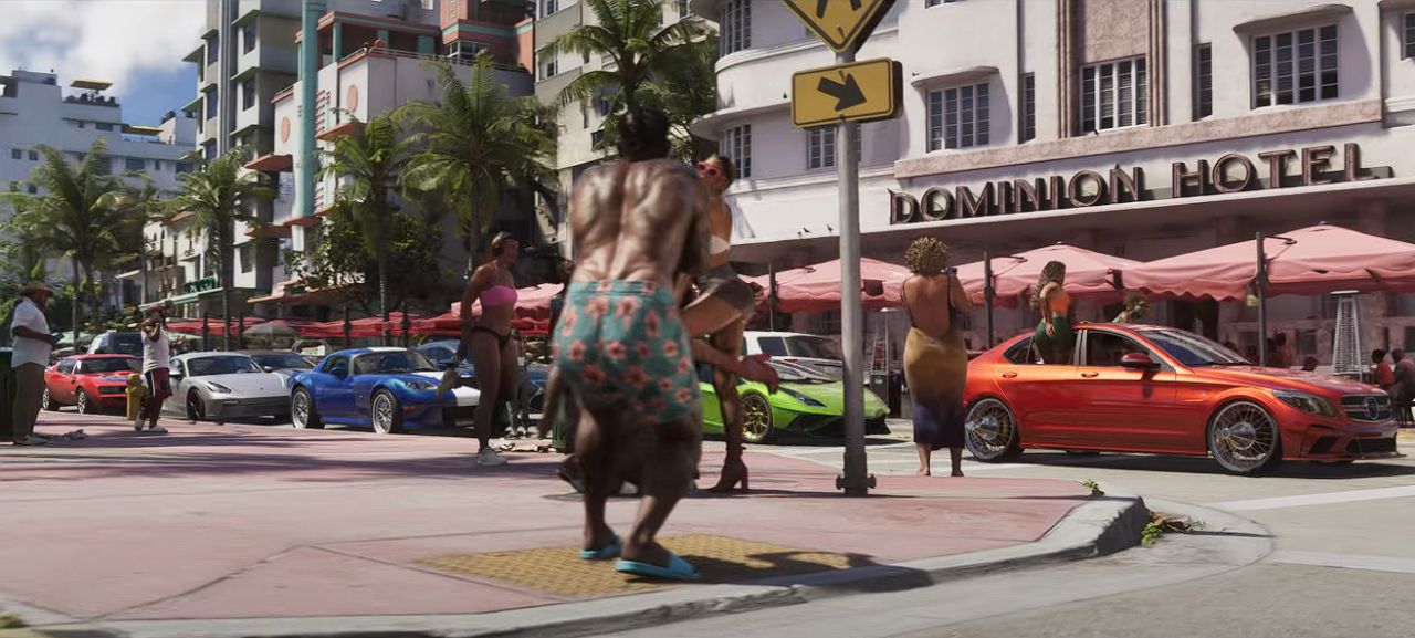 ماشین کنار خیابان GTA 6