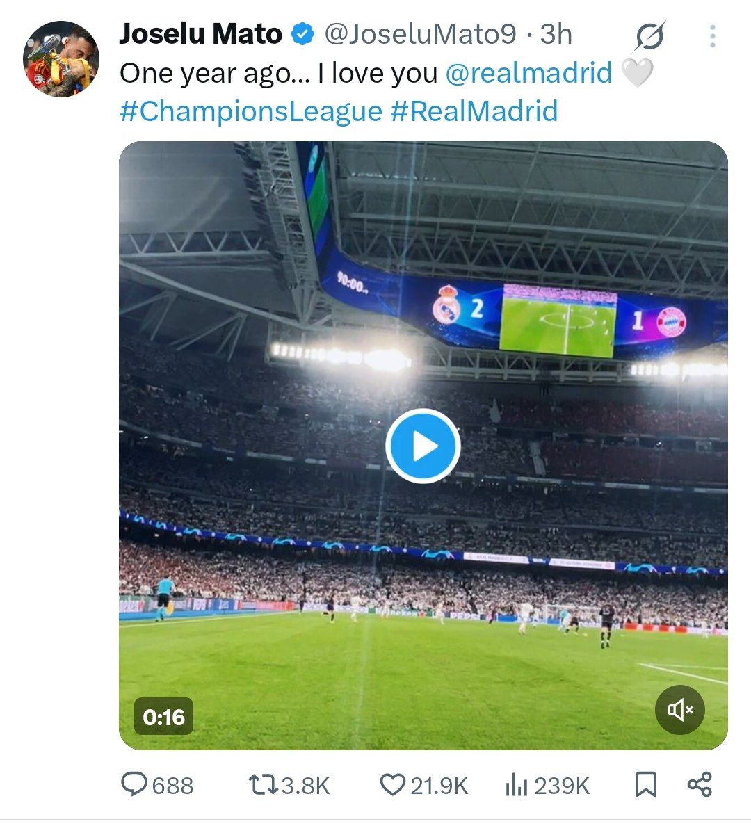 یادآوری خوسلو از شبی که به کابوس بایرن مونیخ تبدیل شد