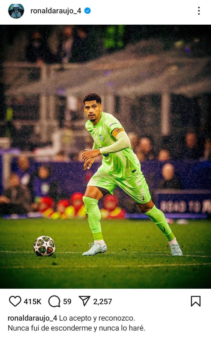 img_20250509_014914_382 رونالد آرائوخو جواب انتقادهای تند هواداران بارسلونا را داد