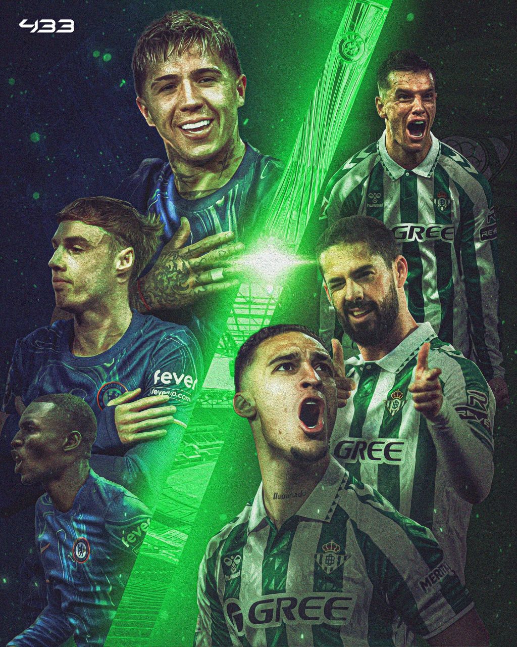 بازیکنان رئال بتیس و چلسی