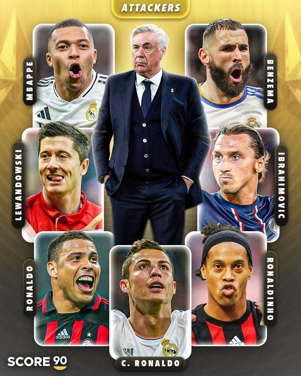 جذاب‌ترین مهاجمان تیم‌های آنچلوتی