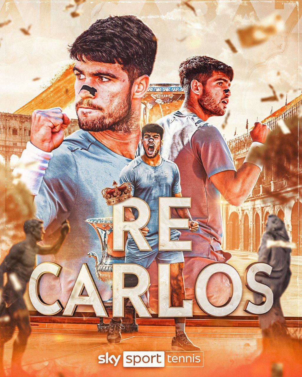 کارلوس آلکاراس - قهرمانی در مسترز ۱۰۰۰ امتیازی رم