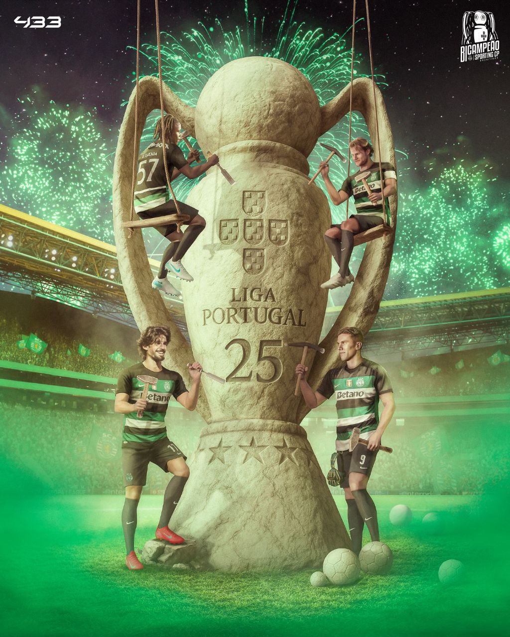 طرحی جذاب از قهرمانی اسپورتینگ لیسبون