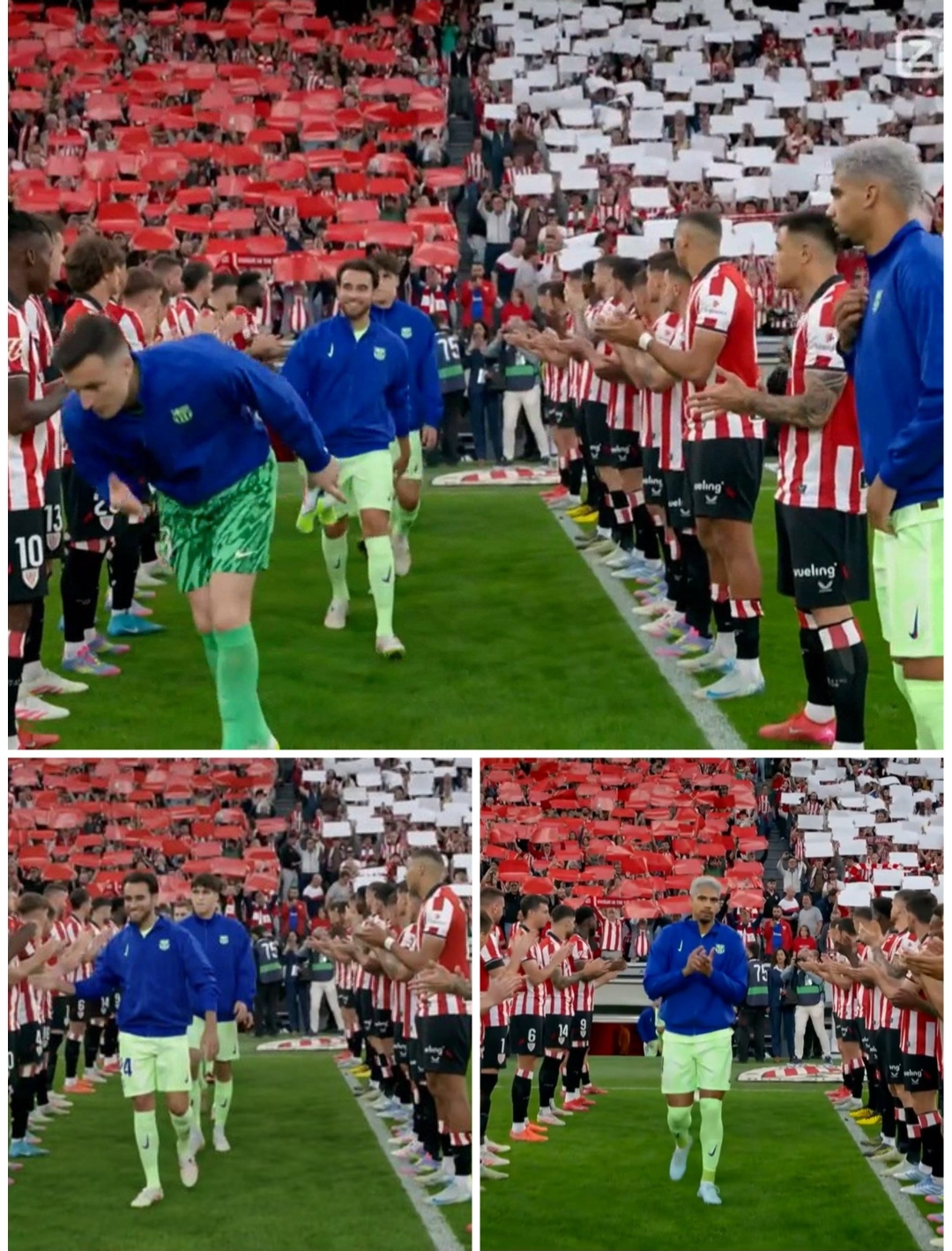 تونل افتخار اتلتیک بیلبائو برای بارسلونا