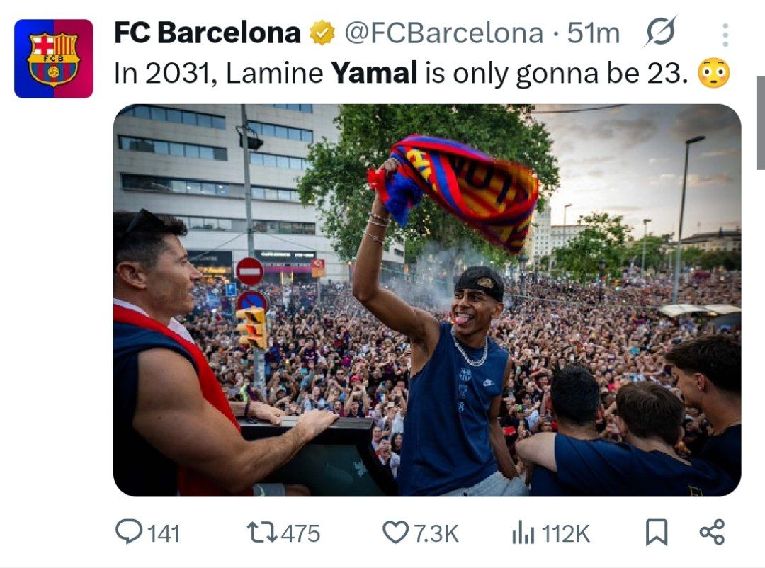 بهت بارسلونا از سن و سال کم لامین یامال