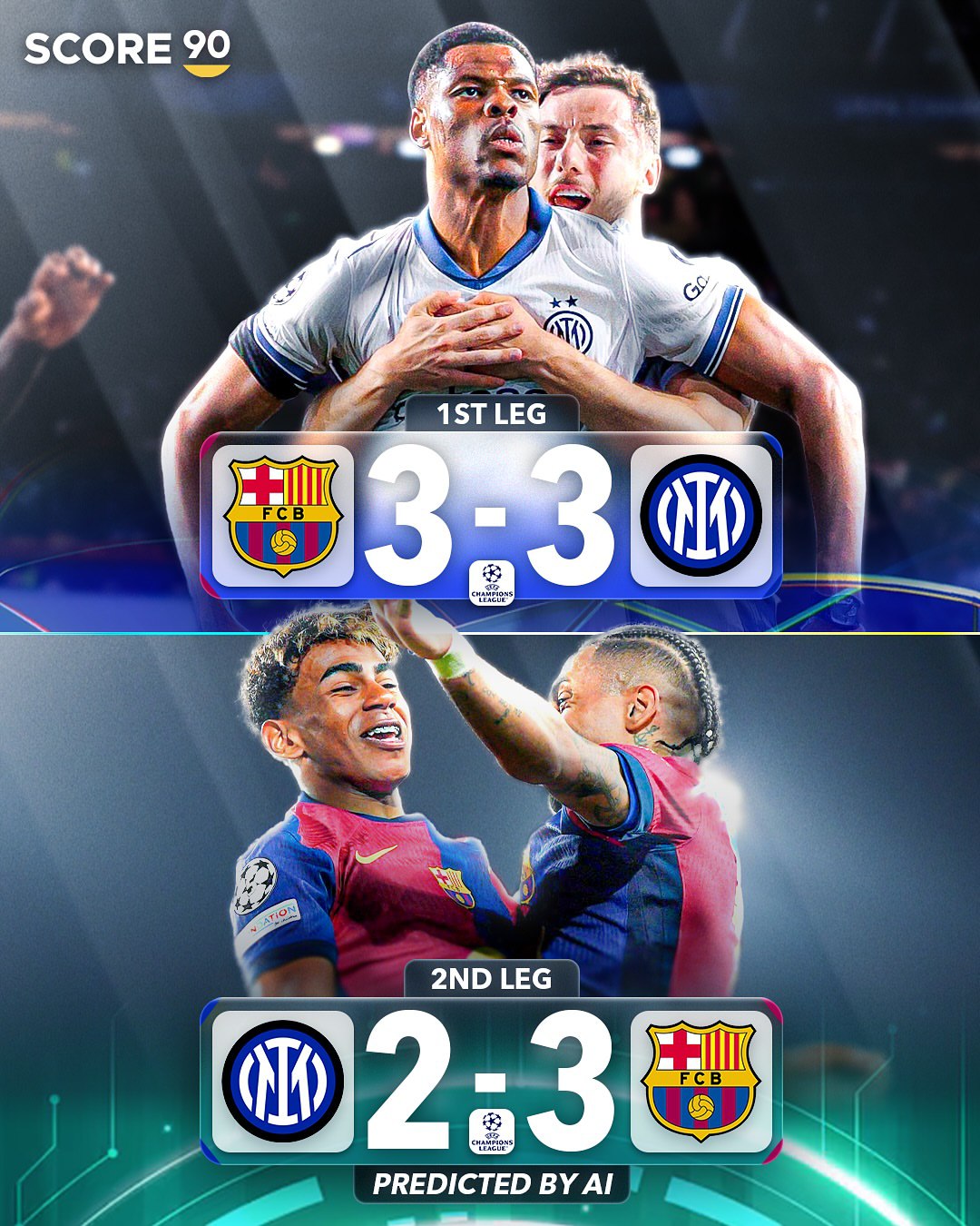 اینتر - بارسلونا در نیمه نهایی لیگ قهرمانان اروپا