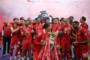 جشن قهرمانی لیورپول در فصل 25-2024 لیگ برتر انگلیس