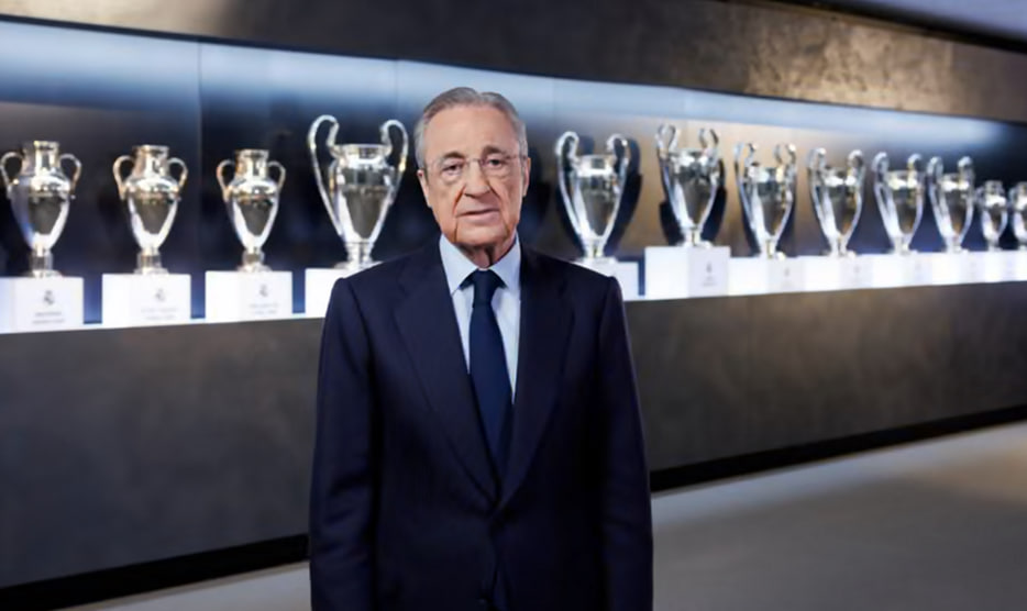 فلورنتینو پرز در موزۀ رئال مادرید