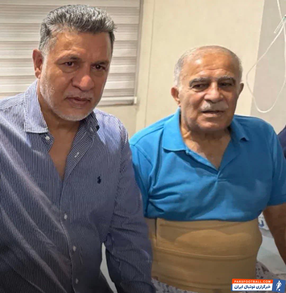 استقلال ؛ علی دایی اسطوره فوتبال ایران به عیادت حسن روشن رفت