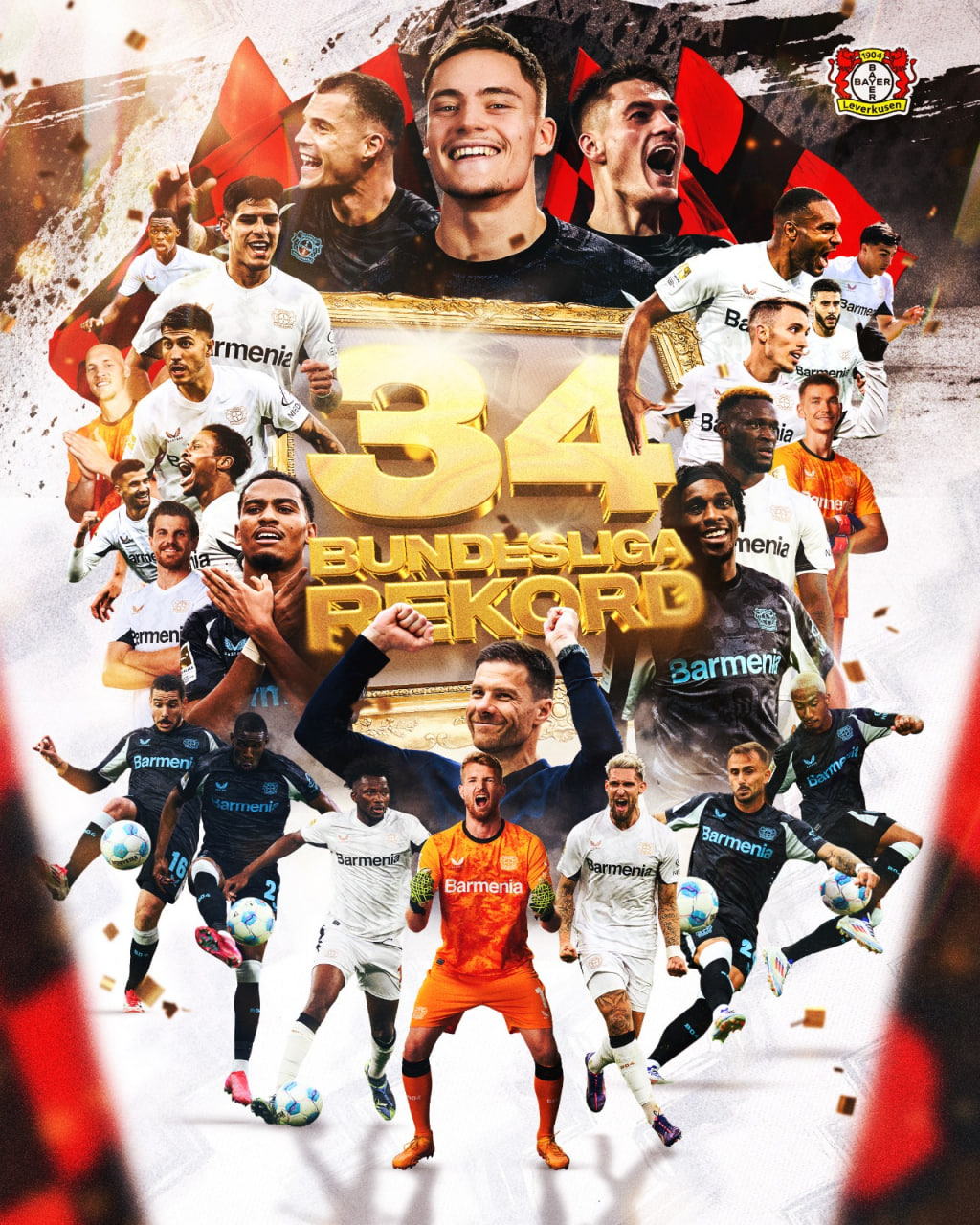 رکورد تاریخی ژابی آلونسو و بایرلورکوزن در بوندسلیگا