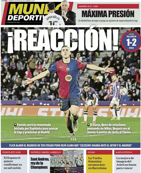 موندو دپورتیوو - 4 مه 2025