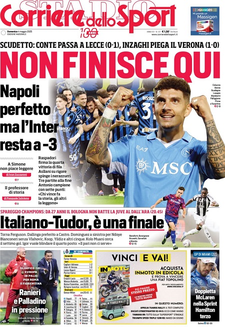 کوریره دلو اسپورت - 4 مه 2025