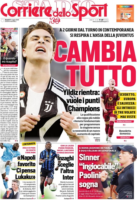 کوریره دلو اسپورت - 16 آوریل 2025