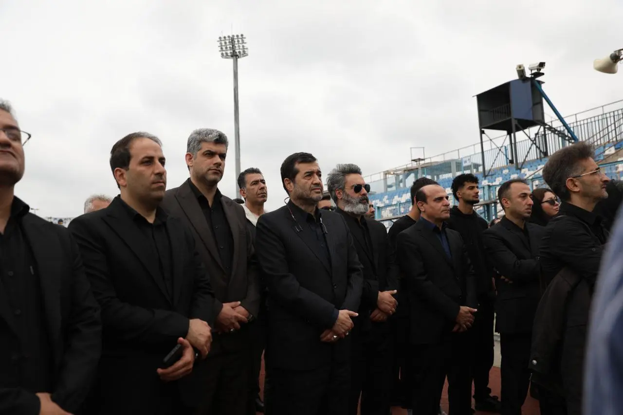 حضور دنیامالی و تاج در مراسم تشییع پیکر زنده‌یاد استاد بهمن صالح‌نیا (عکس)