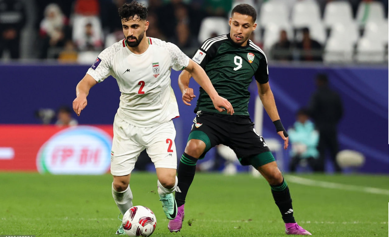 صادق محرمی مدافع راست تیم ملی ایران در جام ملت های آسیا