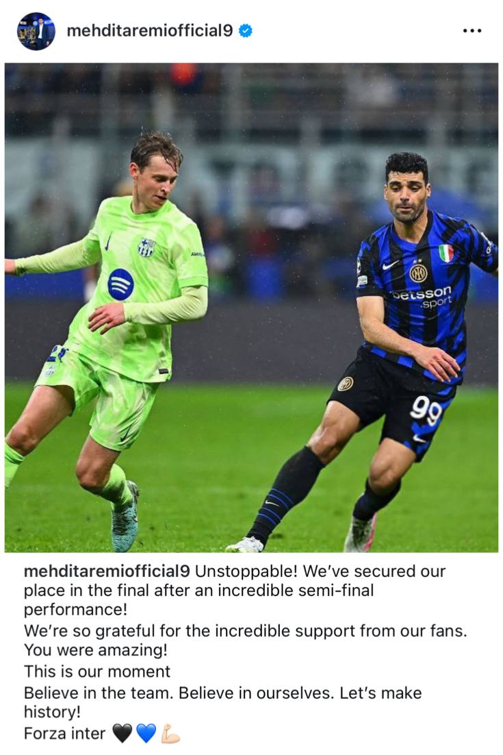 پست مهدی طارمی