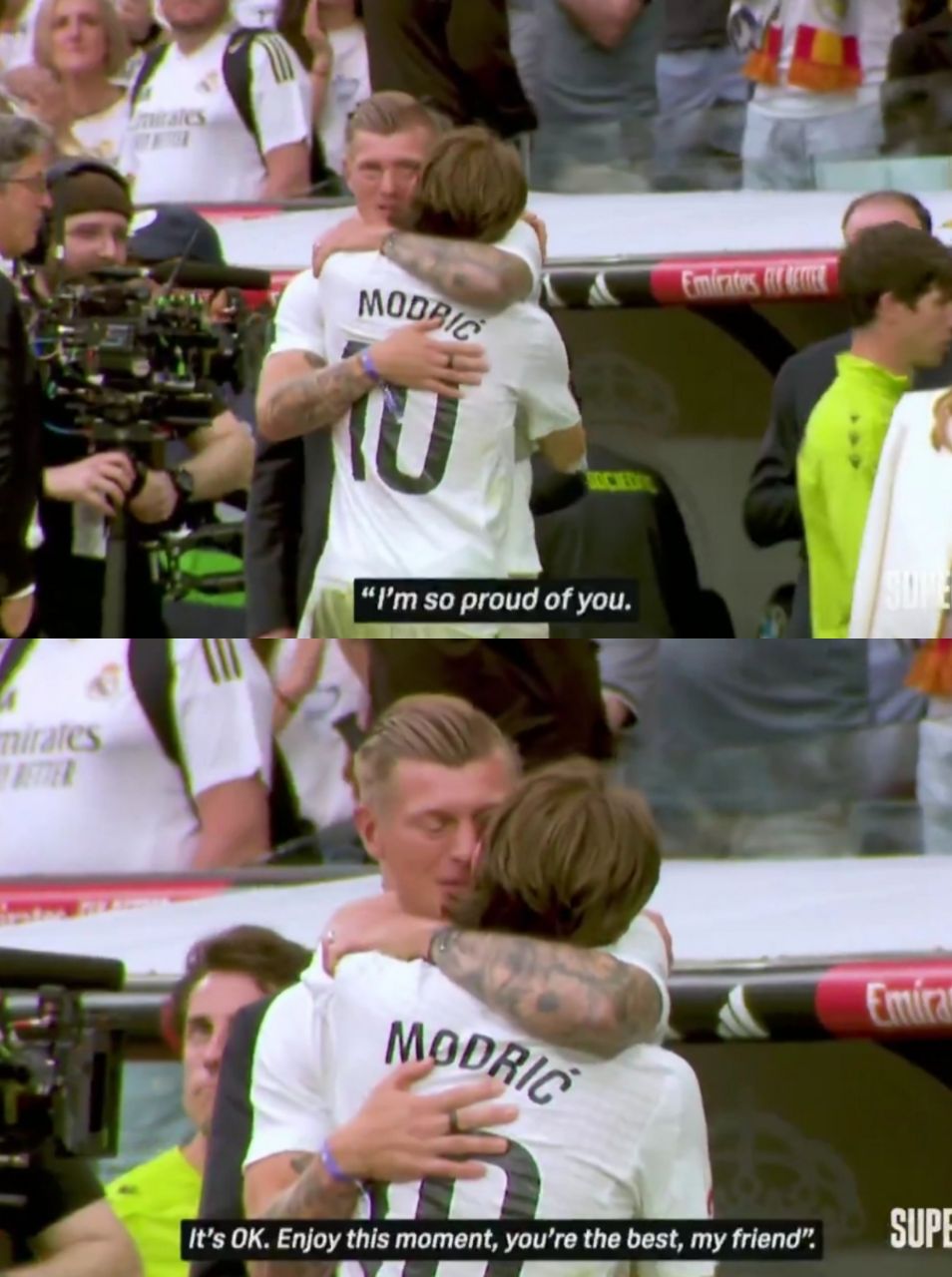 افشای مکالمه تونی کروس و لوکا مودریچ در سانتیاگو برنابئو