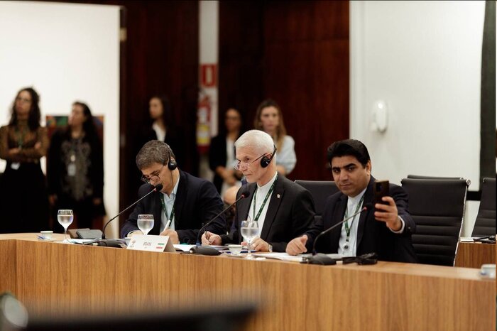 سخنرانی اسبقیان در اجلاس وزرای ورزش بریکس/ انتقاد از استانداردهای دوگانه در ورزش بین‌المل