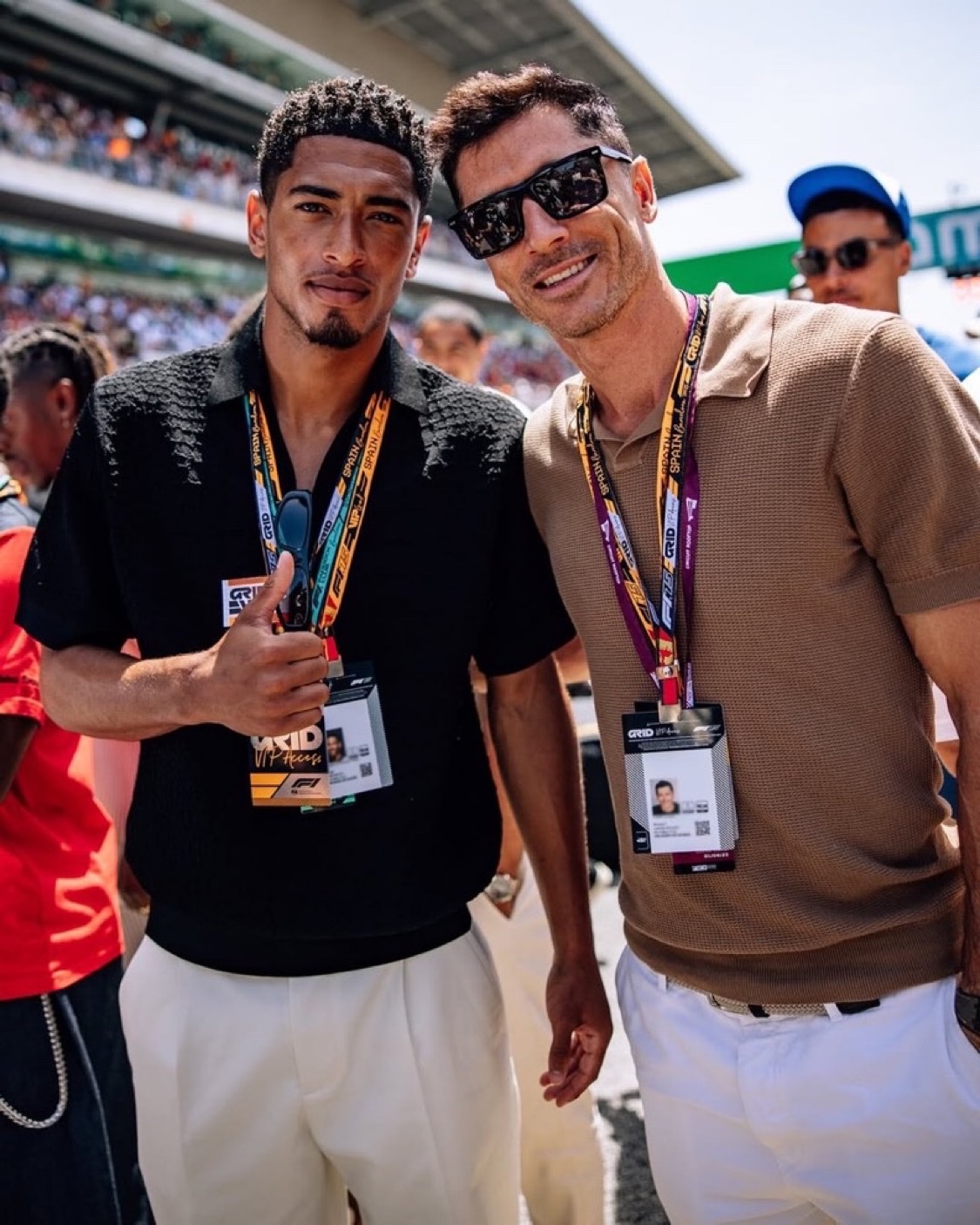 قاب غیر منتظره جود بلینگام و روبرت لواندوفسکی