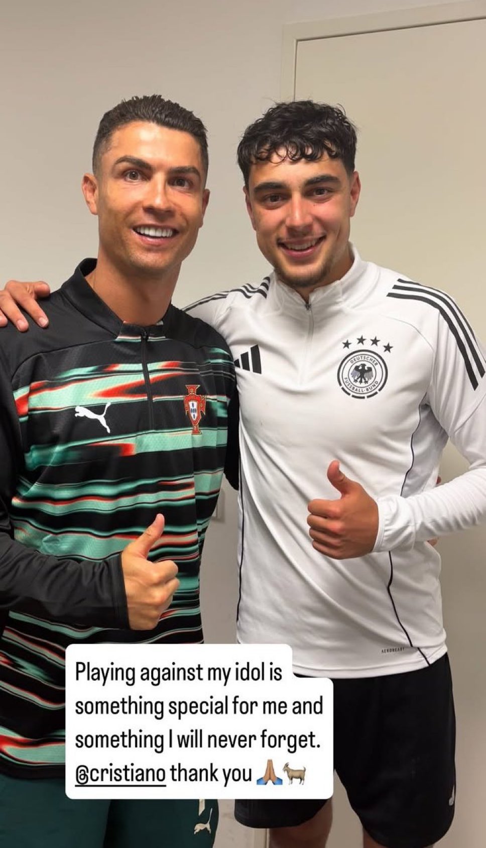 عکس از الکساندر پاولوویچ و کریستیانو رونالدو