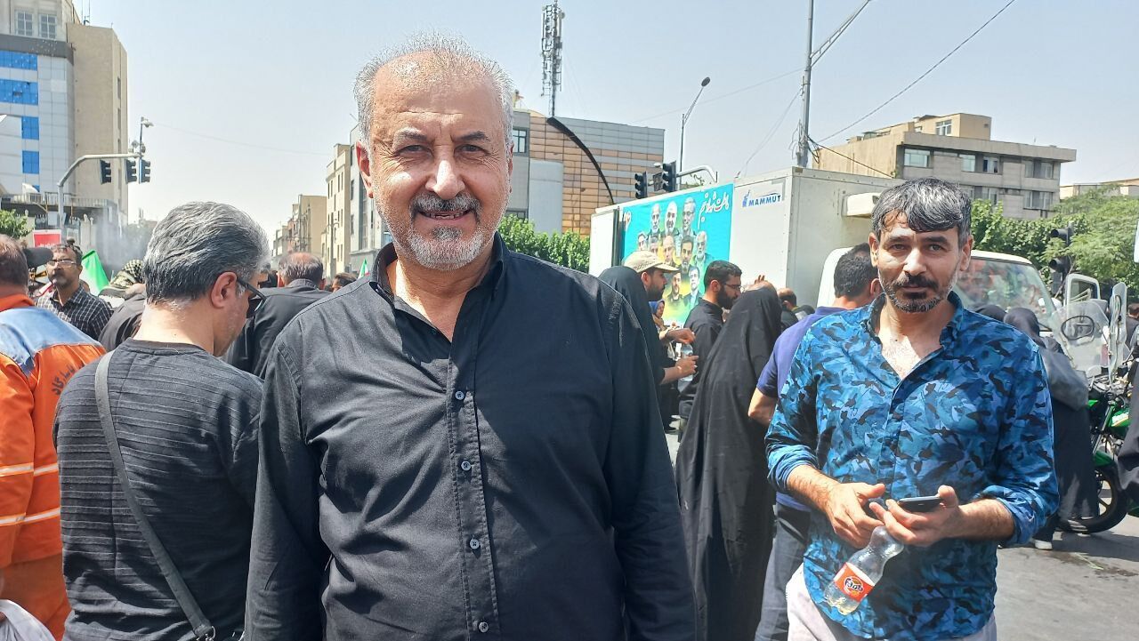 حضور مدیر عامل پرسپولیس در مراسم تشییع شهدای اقتدار ملی