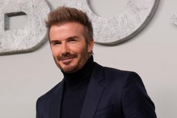 دیوید بکام تماشاگر دیدار فینال لیگ قهرمانان اروپا بین پاری سن ژرمن و اینتر بود