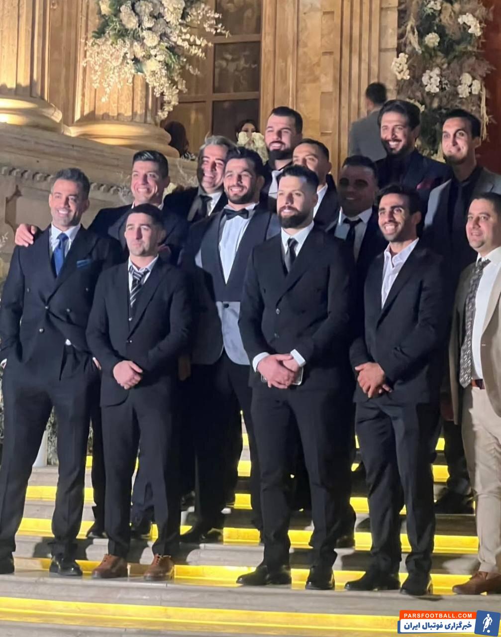 حضور محمد عباس‌زاده بازیکن پیشین پرسپولیس در مراسم عروسی حسن یزدانی
