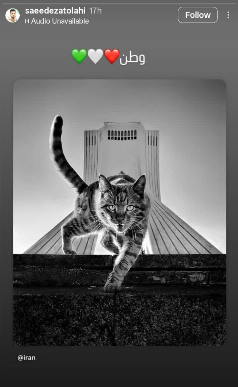 ادامه واکنش‌ها از سوی جامعه ورزش ایران خطاب به رژیم رذل صهیونی + عکس