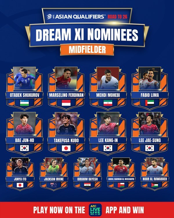 محبی در جمع برترین هافبک‌های انتخابی جام جهانی