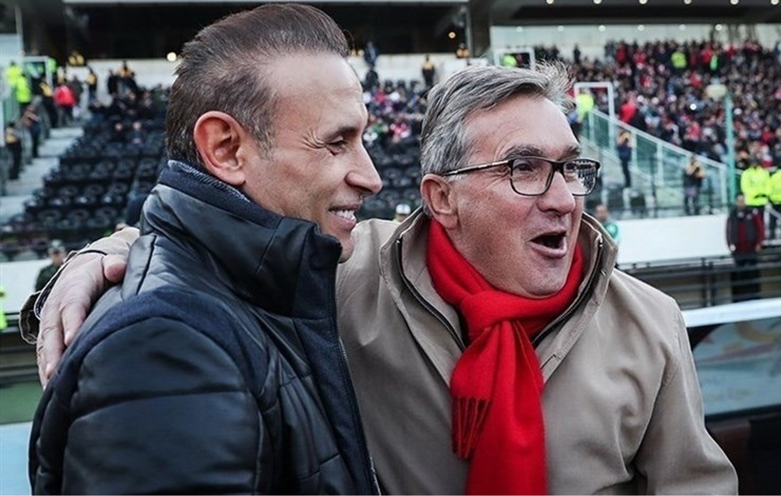 برانکو ایوانکوویچ سرمربی سابق پرسپولیس تهران و تیم ملی چین - یحیی گل محمدی سرمربی سابق پرسپولیس و حال حاضر فولاد خوزستان