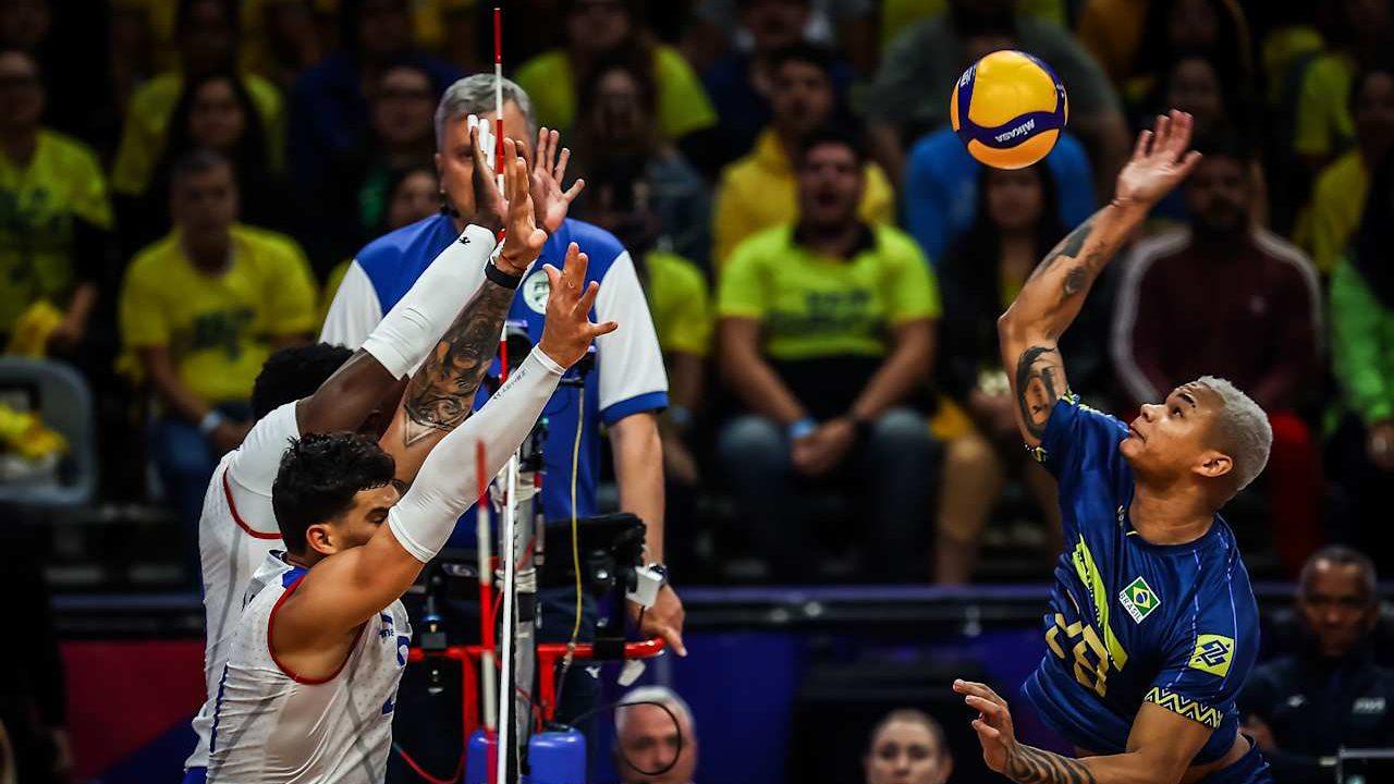 دیدار تیم ملی والیبال برزیل مقابل تیم ملی والیبال کوبا در لیگ ملت‌های والیبال ۲۰۲۵