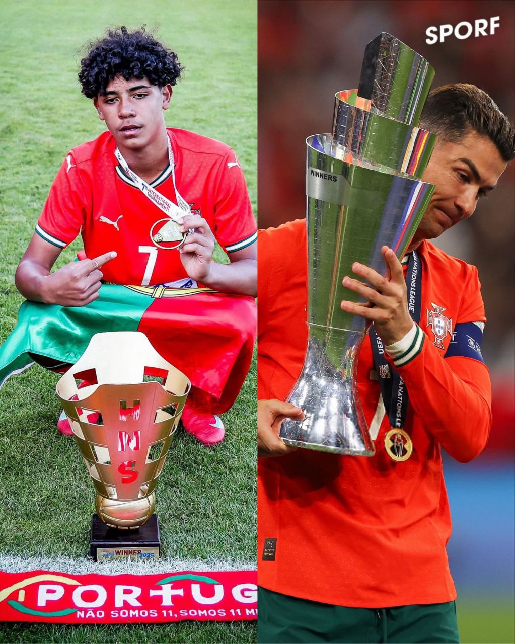 کریستیانو رونالدو و پسرش