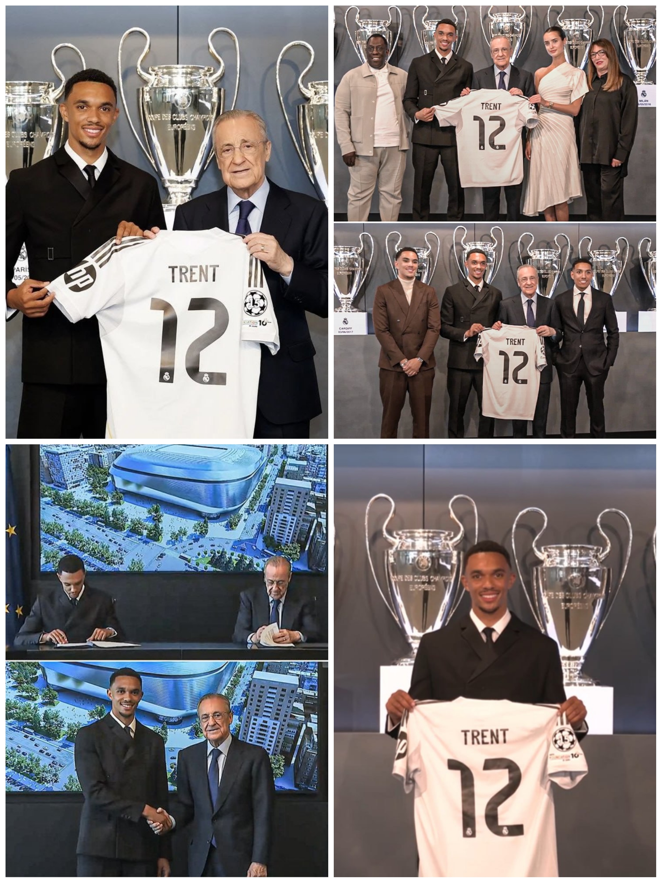 مراسم معارفه ترنت الکسانرد آرنولد در رئال مادرید