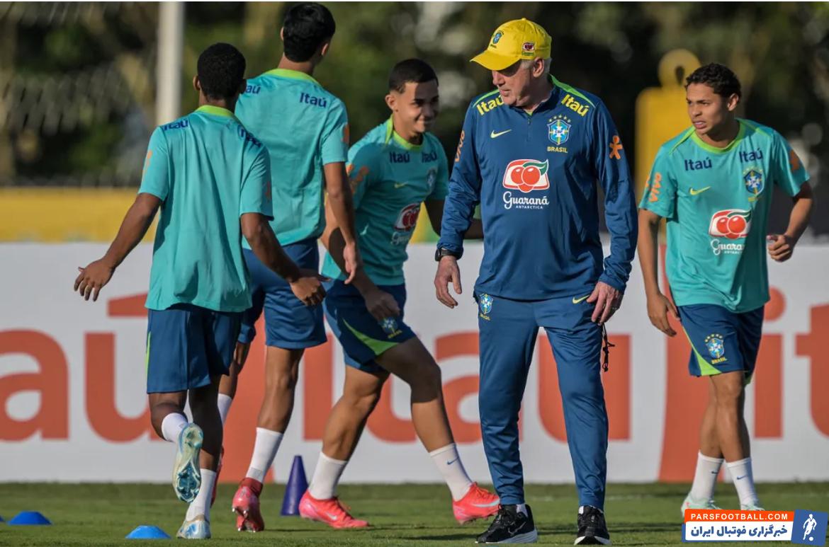 اولین تمرین تیم ملی برزیل تحت هدایت کارلو آنچلوتی 