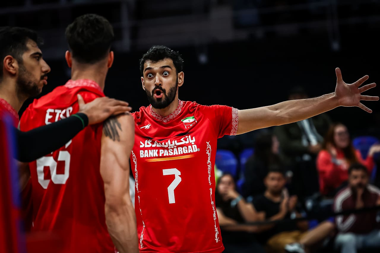 دیدار تیم ملی والیبال ایران و اسلوونی در لیگ ملت‌های والیبال ۲۰۲۵