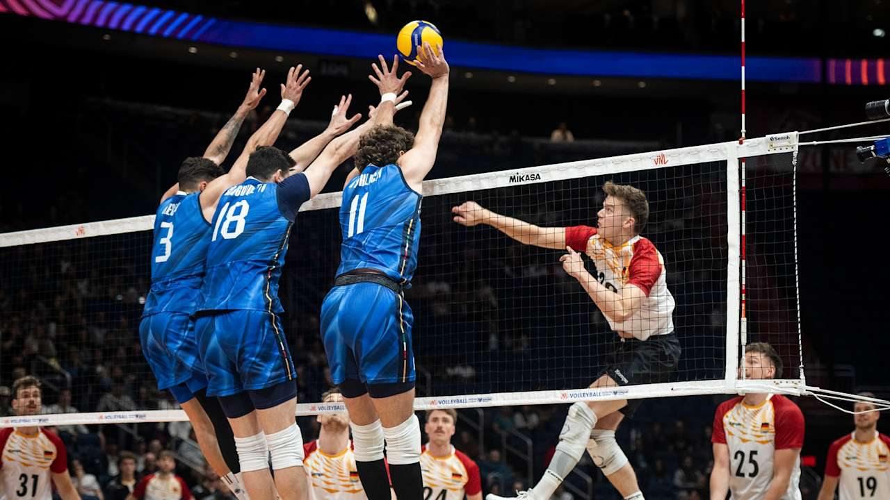 دیدار تیم ملی والیبال آلمان و تیم ملی والیبال ایتالیا در لیگ ملت‌های اروپا ۲۰۲۵