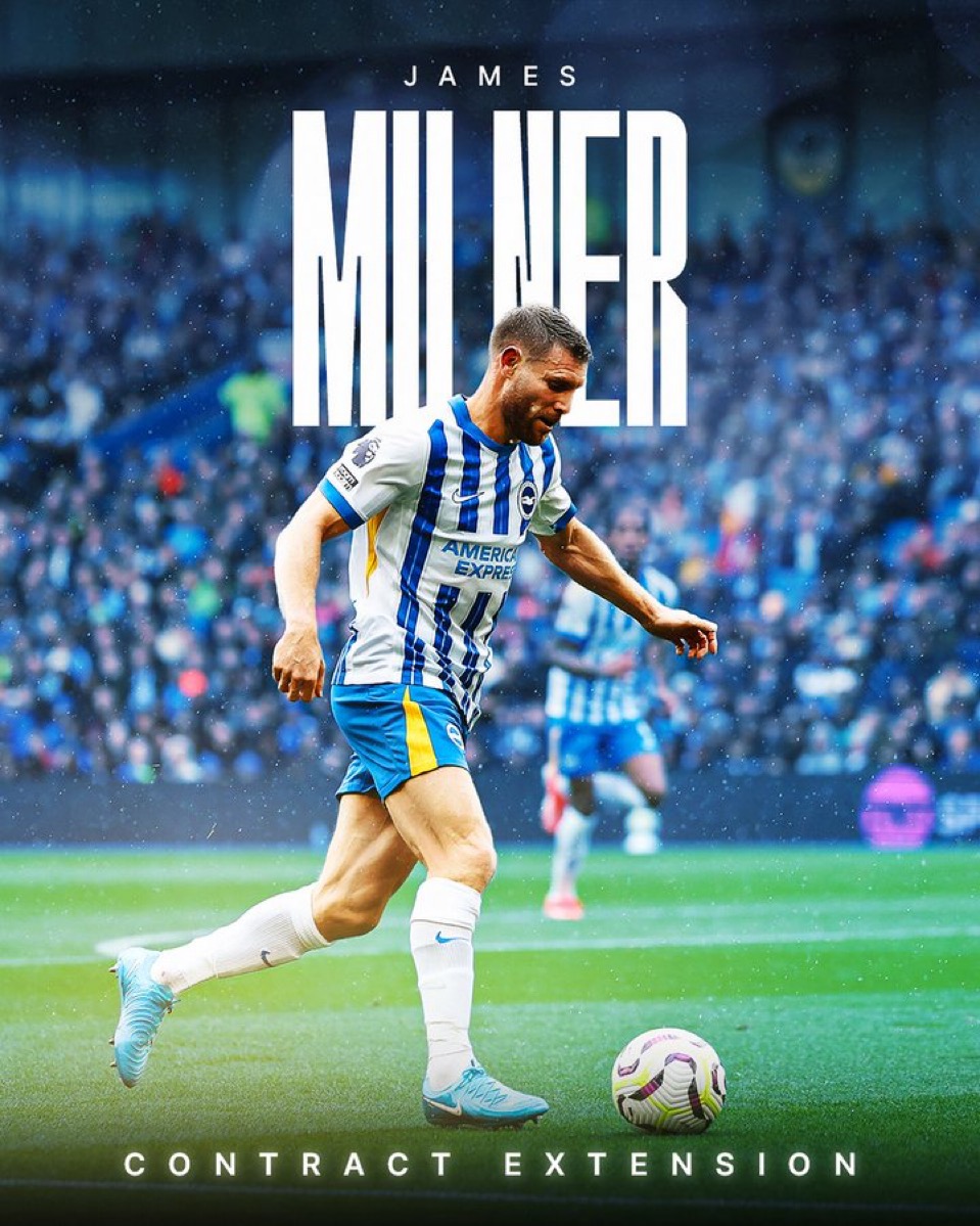 jamesmilner-brighton_5558 جیمز میلنر - تمدید قرارداد برایتون