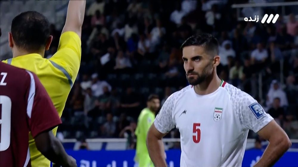 میلاد محمدی دفاع چپ تیم ملی ایران - اخراج در مقابل قطر